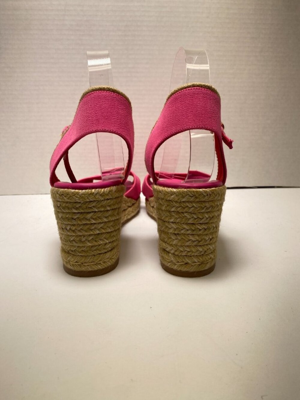 Stuart Weitzman Women's Fuchsia Mirela II Espadrille Wedge Sz 10B - Picture 6 of 9